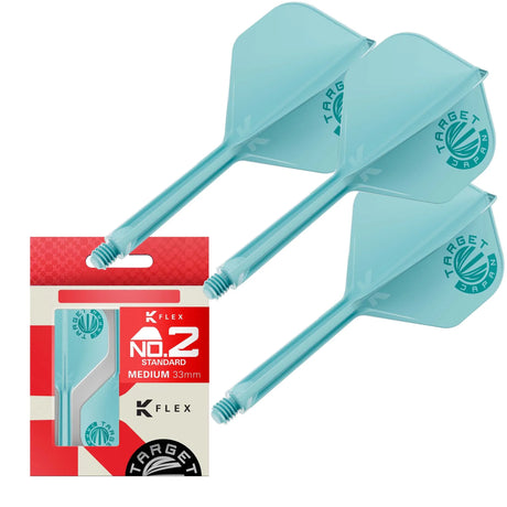 Target Japan Exclusive Edition Aquamarine K-Flex Flight System No2-Dart Flights-9-Premier Darts