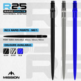 Mission R2.5 Rapid Dart Points - MG1-2-Black-30mm-Premier Darts
