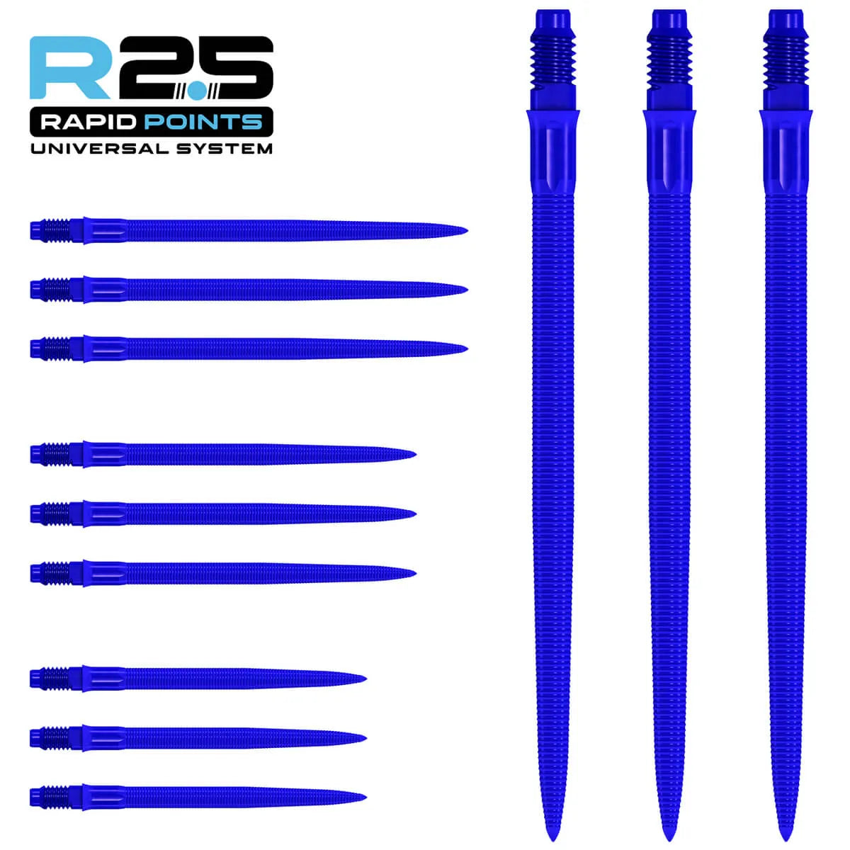 Mission R2.5 Rapid Dart Points - MG1-7-Blue-30mm-Premier Darts