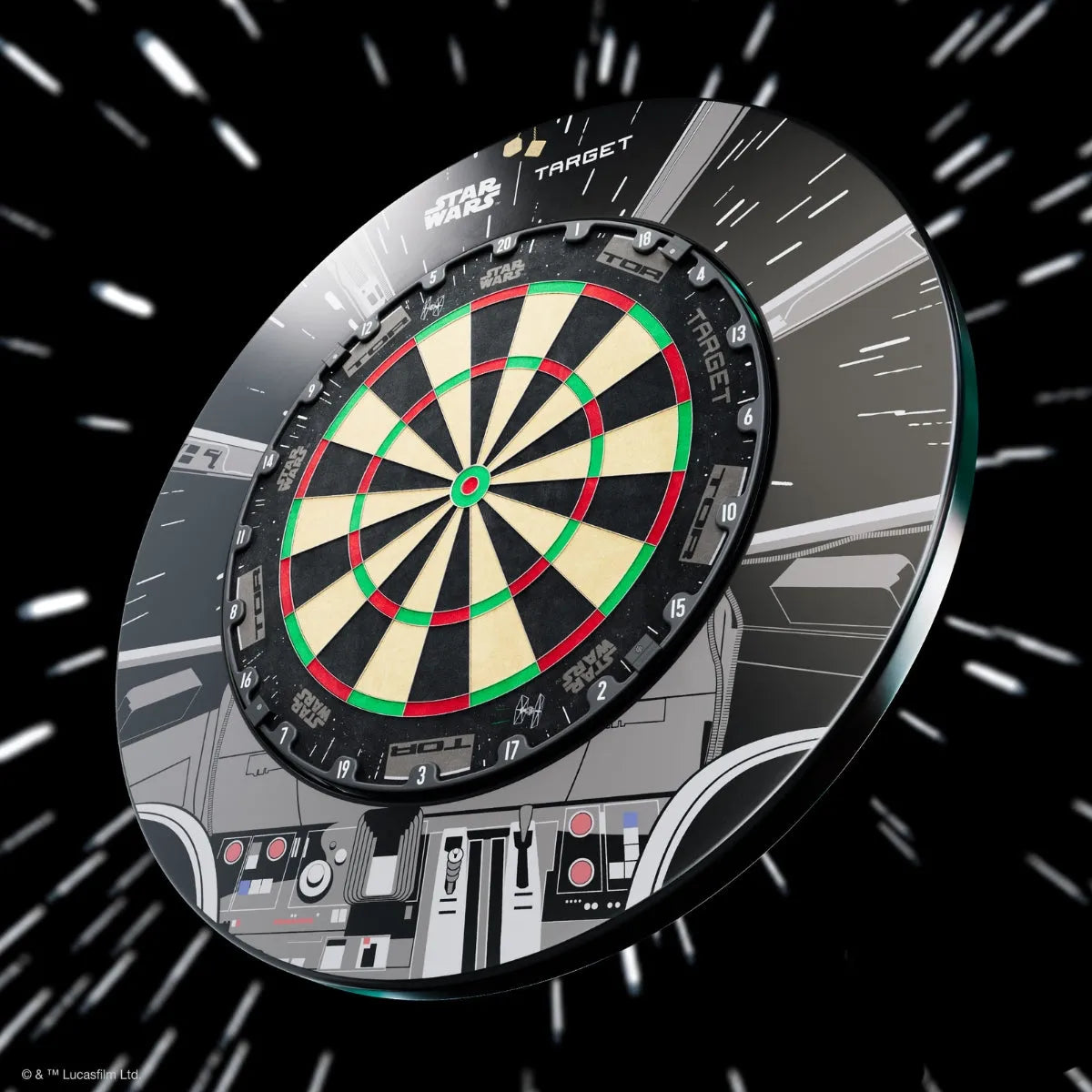 Target Darts Millennium Falcon Surround and TOR Board Bundle