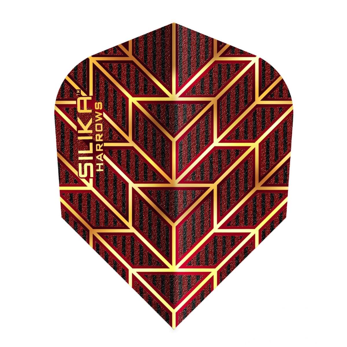 Harrows Monarch Silika Standard Flights-5-Red-Premier Darts