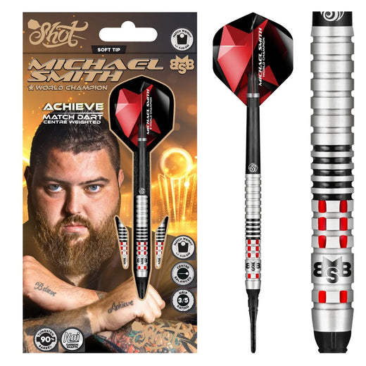 Shot Michael Smith Achieve 90% Soft Tip Darts-1-18 GRAM-Premier Darts