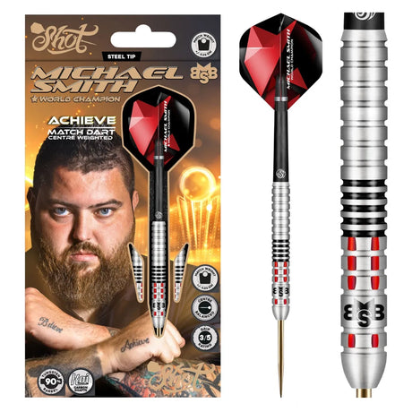 Shot Michael Smith Achieve 90% Steel Tip Darts-1-21 GRAM-Premier Darts