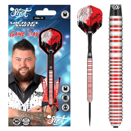Shot Michael Smith Game Day 90% Steel Tip Darts-1-21 GRAM-Premier Darts