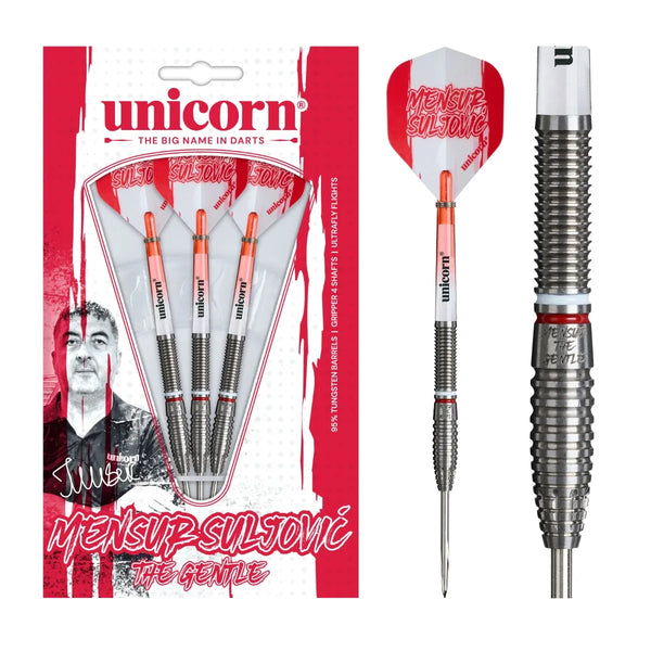 Unicorn Mensur Suljovic 95% Tungsten Steel Tip Darts-1-21 GRAM-Premier Darts