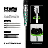 Mission Mantis R2.5 95% Tungsten Steel Tip Darts-8-22 GRAM-Premier Darts