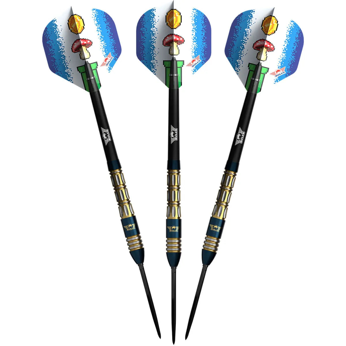 Bull's NL Mario Vandenbogaerde E3 CP 90% Tungsten Steel Tip Darts-4-22 GRAM-Premier Darts
