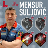 L-Style Darts L-Flight PRO L1 Mensur Suljovic Fusion Black Flights-4-Premier Darts