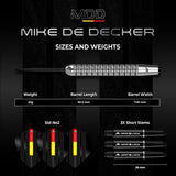 Mission Mike De Decker Brass Steel Tip Darts-5-20 GRAM-Premier Darts