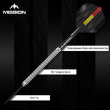 Mission Mike De Decker Silver 95% Tungsten Steel Tip Darts-4-22 GRAM-Premier Darts