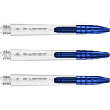 Mission Sabre Polycarbonate Shafts Clear - Blue Top-2-Clear-Medium-Premier Darts