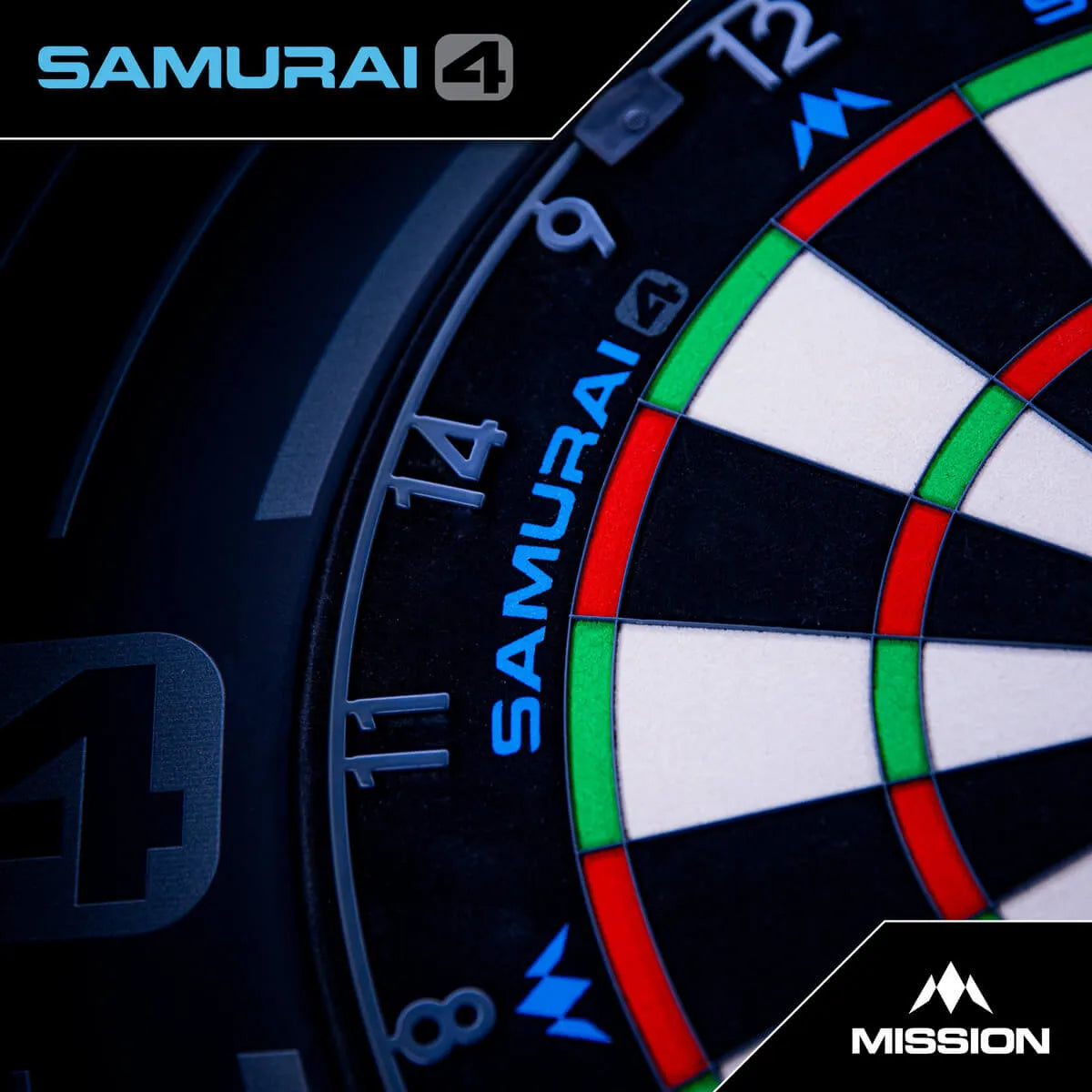 Mission Samurai 4 Professional Dartboard - Graphite Grey-2-Premier Darts