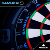 Mission Samurai 4 Professional Dartboard - Graphite Grey-2-Premier Darts