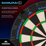 Mission Samurai 4 Professional Dartboard - Graphite Grey-3-Premier Darts