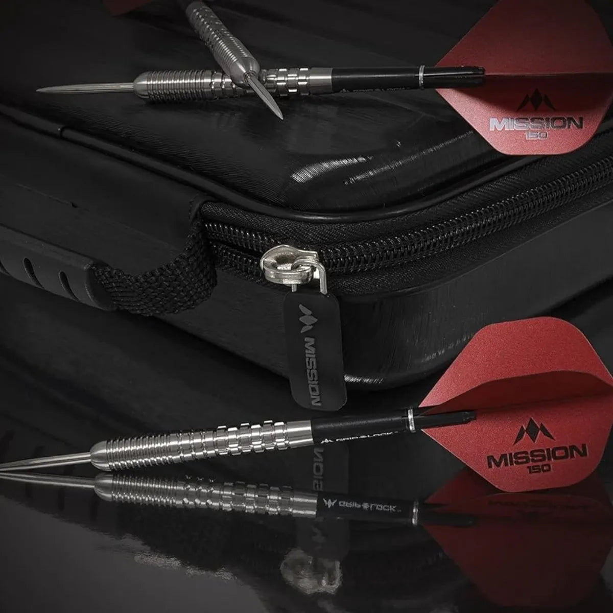 Mission ABS 1 Metallic Darts Case-5-Black-Premier Darts