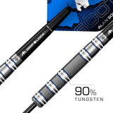 Mission Alan Soutar Blue & White 90% Tungsten Steel Tip Darts-3-22 GRAM-Premier Darts