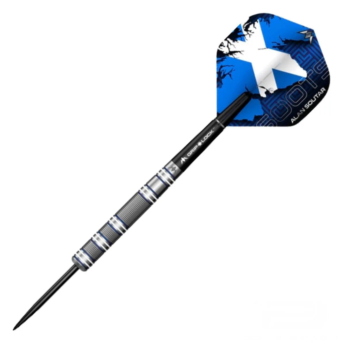 Mission Alan Soutar Blue & White 90% Tungsten Steel Tip Darts-2-22 GRAM-Premier Darts