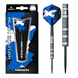 Mission Alan Soutar Blue & White 90% Tungsten Steel Tip Darts-1-22 GRAM-Premier Darts