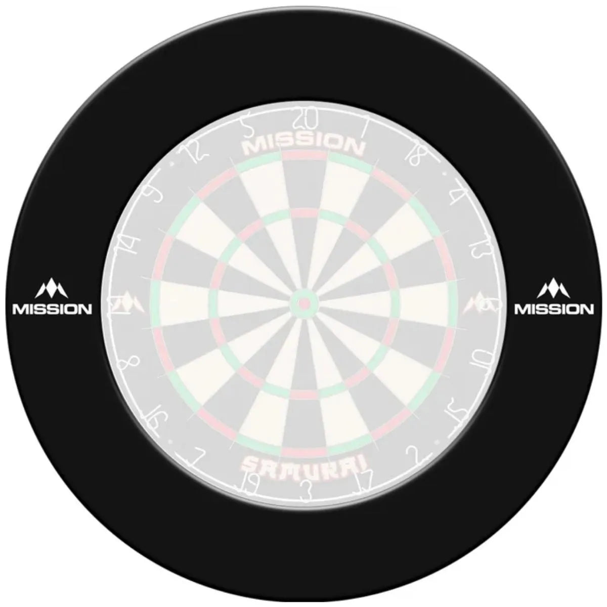 Mission Pro Heavy Duty With Logo Dartboard Surround-2-Black-Premier Darts