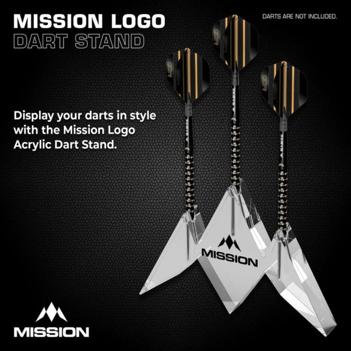 Mission Logo Acrylic Dart Stand-2-Premier Darts