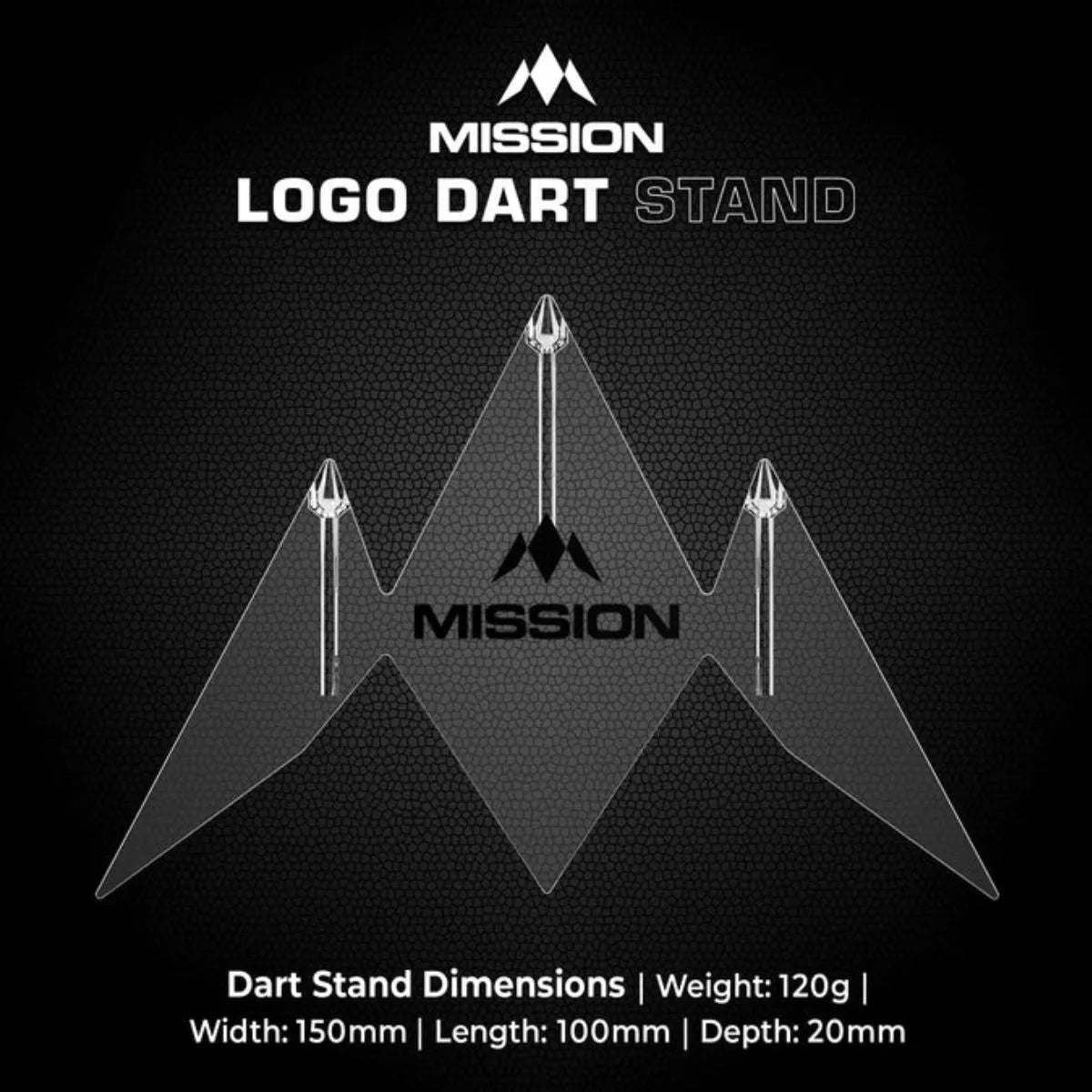 Mission Logo Acrylic Dart Stand-5-Premier Darts