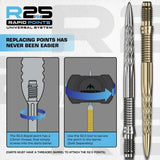 Mission R2.5 Rapid Dart Points - DSX-5-Black-30mm-Premier Darts
