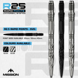 Mission R2.5 Rapid Dart Points - SVG-2-Black-30mm-Premier Darts