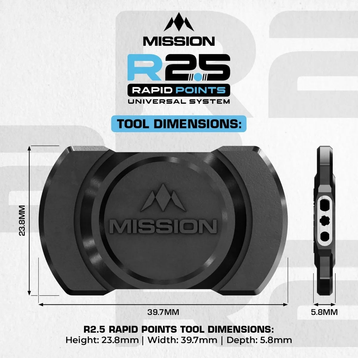 Mission R2.5 Rapid Points Tool-5-Premier Darts