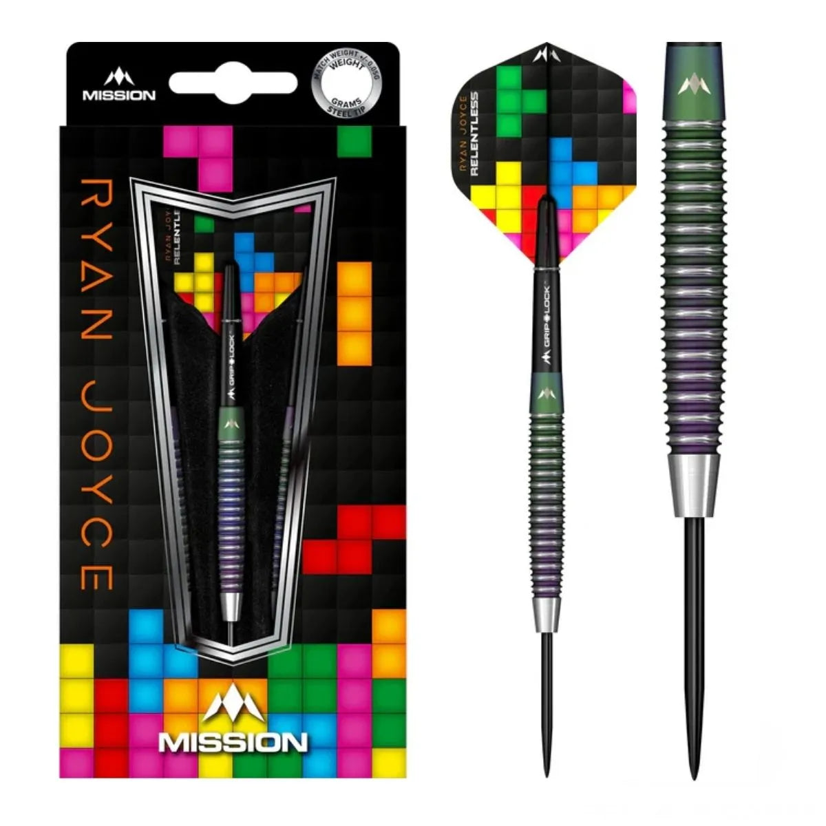 Mission Ryan Joyce Coral PVD 95% Tungsten Steel Tip Darts-1-21 GRAM-Premier Darts