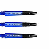 Mission Sabre Polycarbonate Shafts - Black Top-5-Blue-Short-Premier Darts