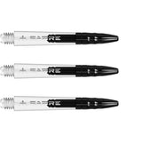 Mission Sabre Polycarbonate Shafts - Black Top-8-Clear-Short-Premier Darts