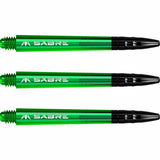 Mission Sabre Polycarbonate Shafts - Black Top-13-Green-Medium-Premier Darts
