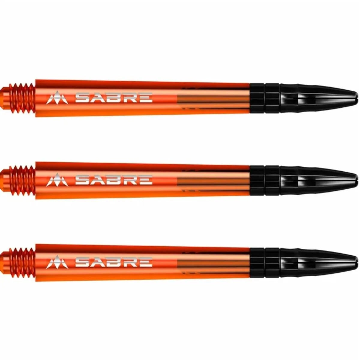 Mission Sabre Polycarbonate Shafts - Black Top-16-Orange-Medium-Premier Darts