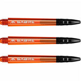 Mission Sabre Polycarbonate Shafts - Black Top-16-Orange-Medium-Premier Darts
