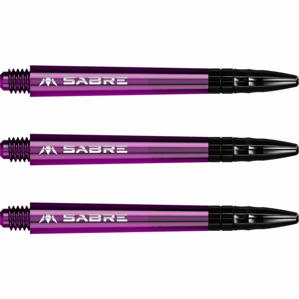 Mission Sabre Polycarbonate Shafts - Black Top-19-Purple-Medium-Premier Darts