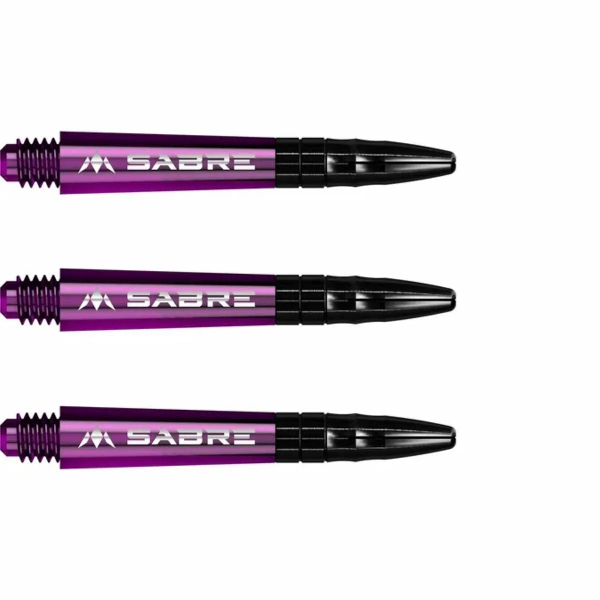 Mission Sabre Polycarbonate Shafts - Black Top-17-Purple-Short-Premier Darts