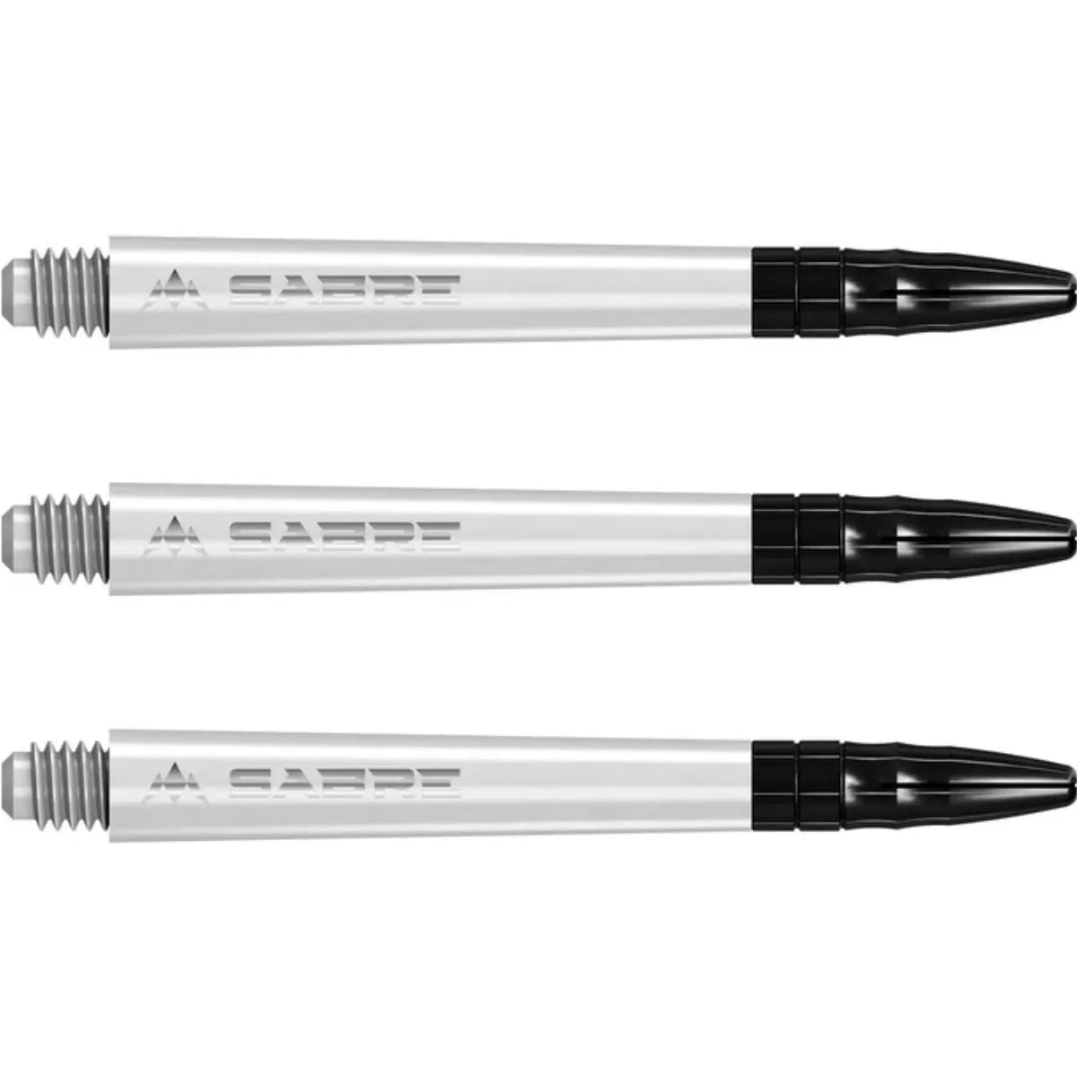 Mission Sabre Polycarbonate Shafts - Black Top-25-White-Medium-Premier Darts