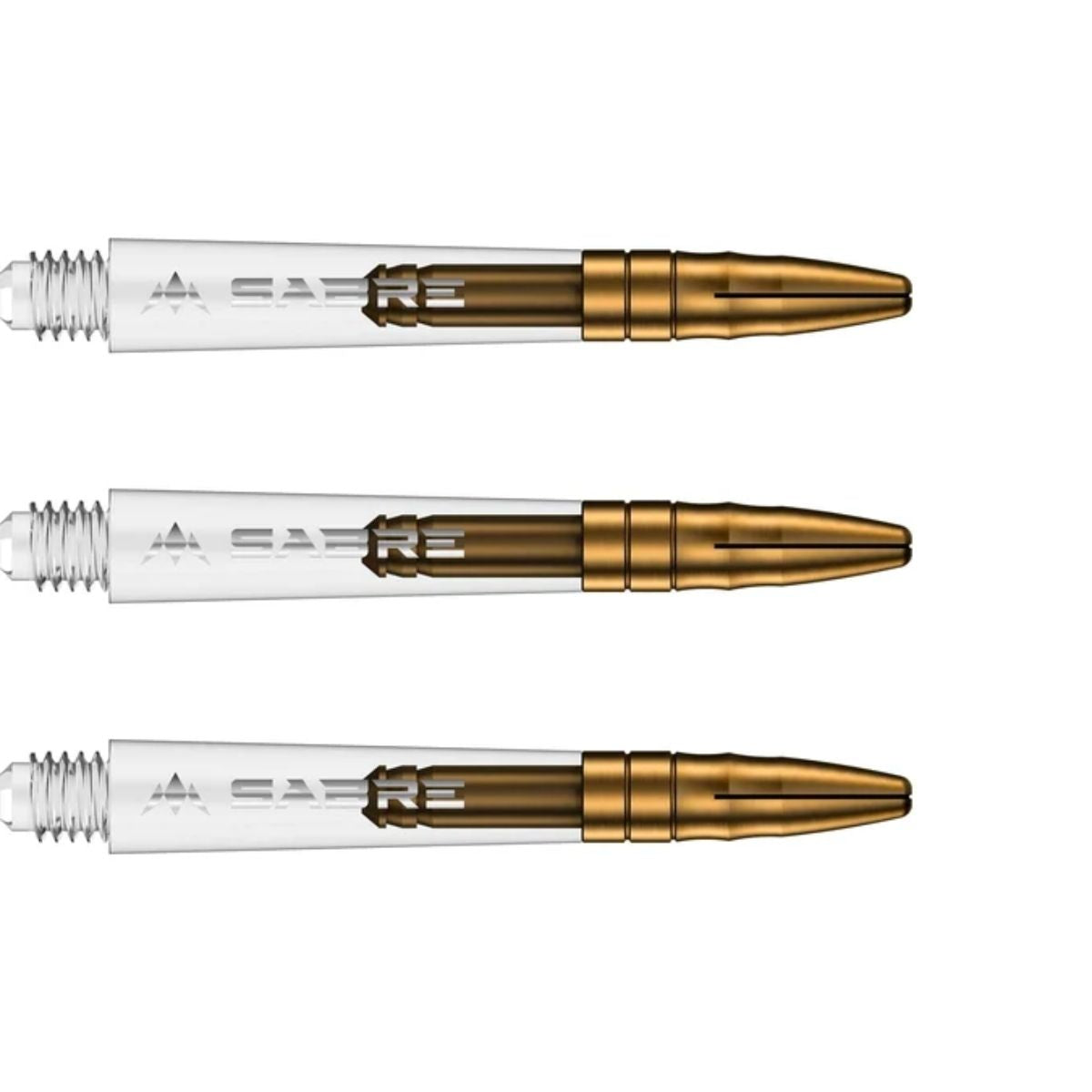 Mission Sabre Polycarbonate Shafts Clear - Gold Top
