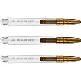 Mission Sabre Polycarbonate Shafts Clear - Gold Top