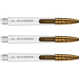 Mission Sabre Polycarbonate Shafts Clear - Gold Top-4-Clear-Medium-Premier Darts