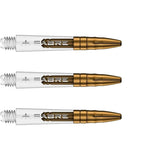 Mission Sabre Polycarbonate Shafts Clear - Gold Top-2-Clear-Short-Premier Darts