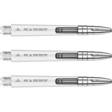 Mission Sabre Polycarbonate Shafts Clear - Silver Top-4-Clear-Medium-Premier Darts