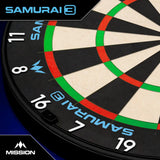 Mission Samurai 3 Professional Dartboard - Black Number Ring-2-Premier Darts