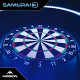 Mission Samurai 3 Professional Dartboard - Black Number Ring-6-Premier Darts