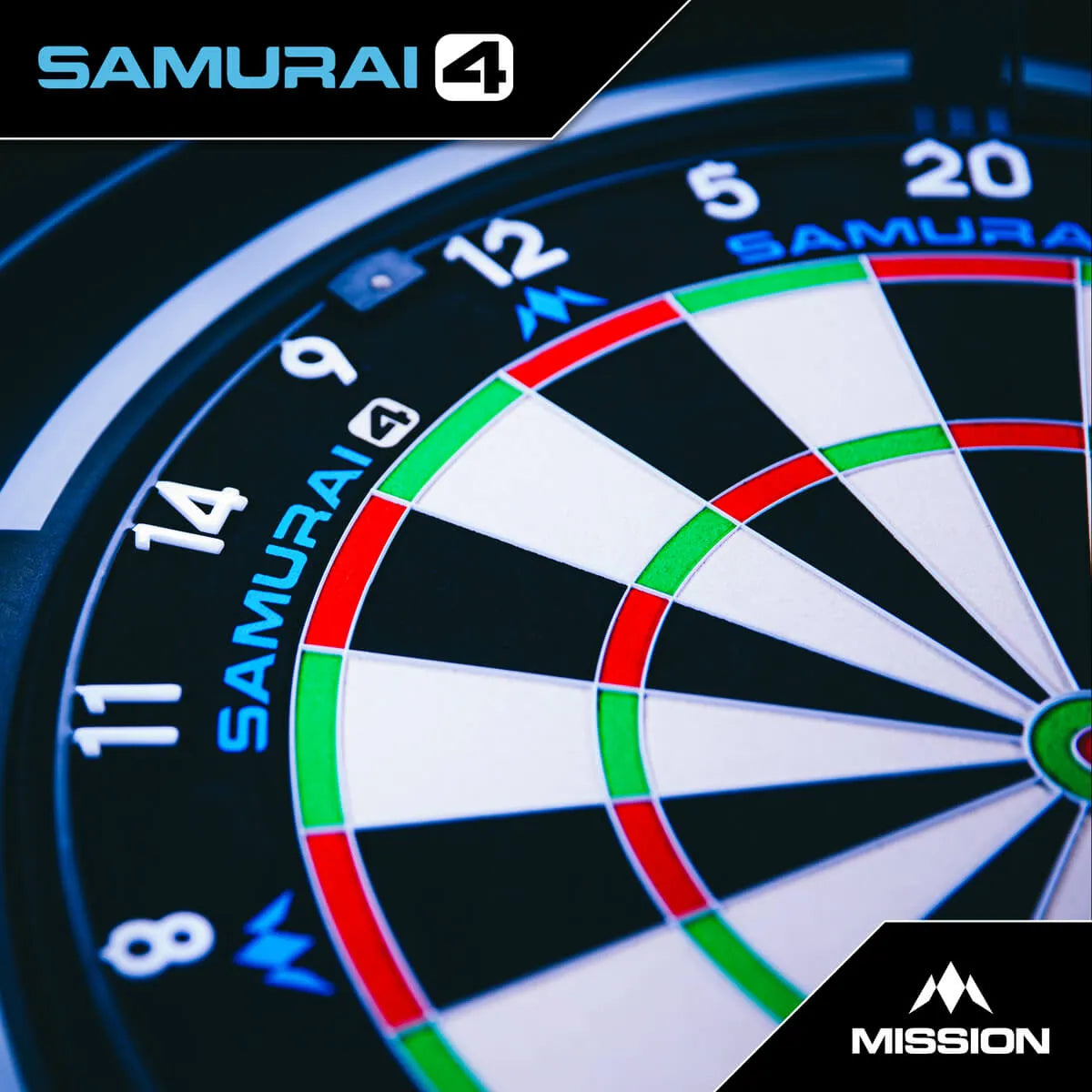 Mission Samurai 4 Professional Dartboard - White Spider-2-Premier Darts