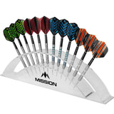 Mission Station 12 Acrylic Darts Display Arc-5-Clear-Premier Darts