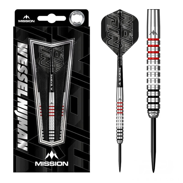Mission Wessel Nijman 95% Tungsten Steel Tip Darts-1-23 GRAM-Premier Darts