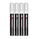 Mission Liquid Chalk Pens - Dry Wipe - Pack 4 - White-1-Premier Darts