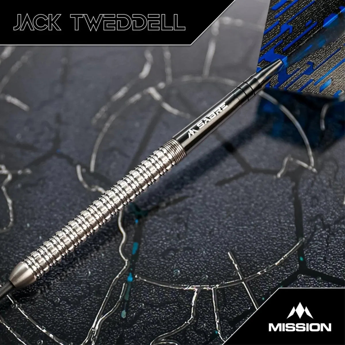Mission Jack Tweddell 95% Tungsten Steel Tip Darts-3-22 GRAM-Premier Darts