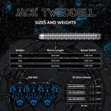 Mission Jack Tweddell 95% Tungsten Steel Tip Darts-5-22 GRAM-Premier Darts